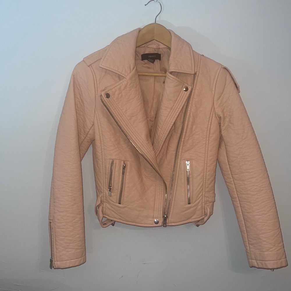 Pink Leather Jacket